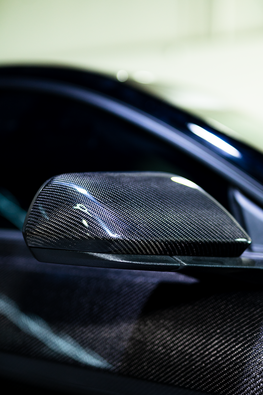 2015-2023 Gloss Carbon Fiber Mirror Caps Replacement
