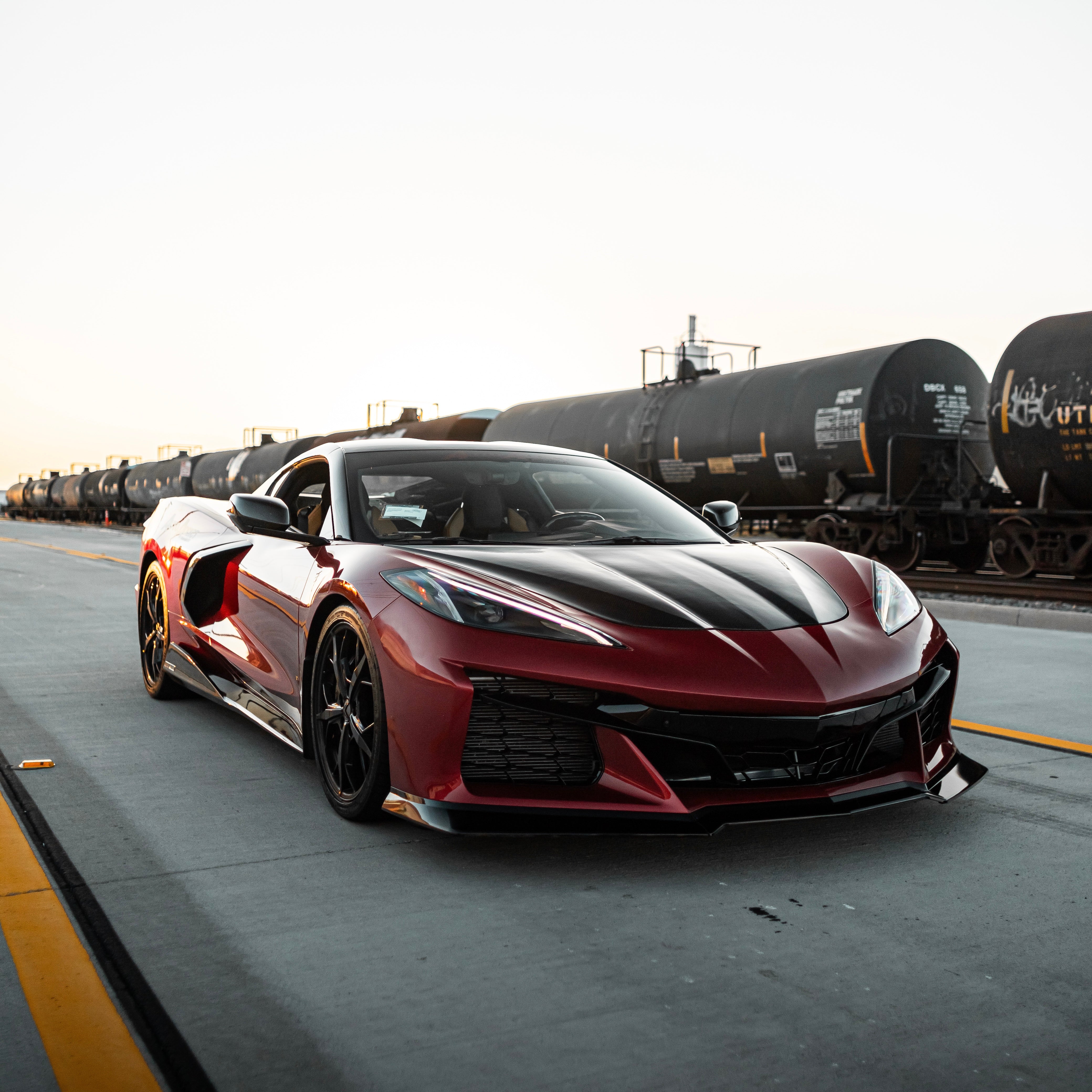 2020-2024 Corvette C8 Stingray Z06 Track Package 15pcs Full Conversion Front Bumper Body Kit