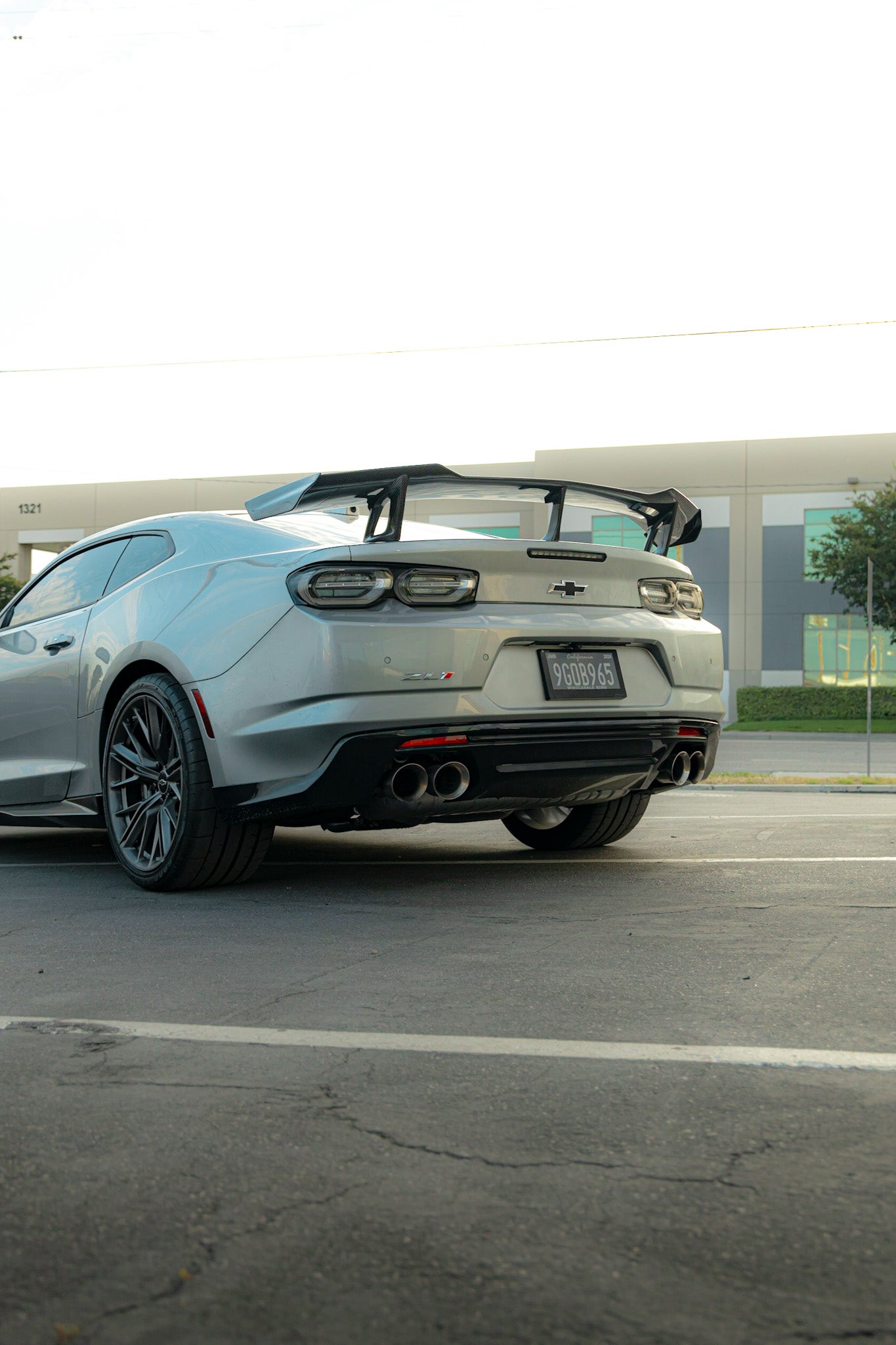 2016-2025 Camaro ZL1 1LE Gloss Carbon Fiber 1pc Rear Spoiler
