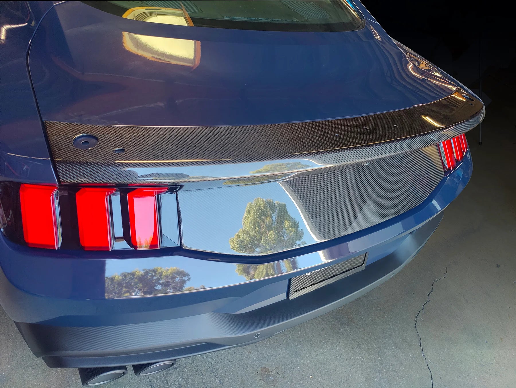 2024 + Ford Mustang Type-OE Carbon Fiber Decklid Spoiler Module