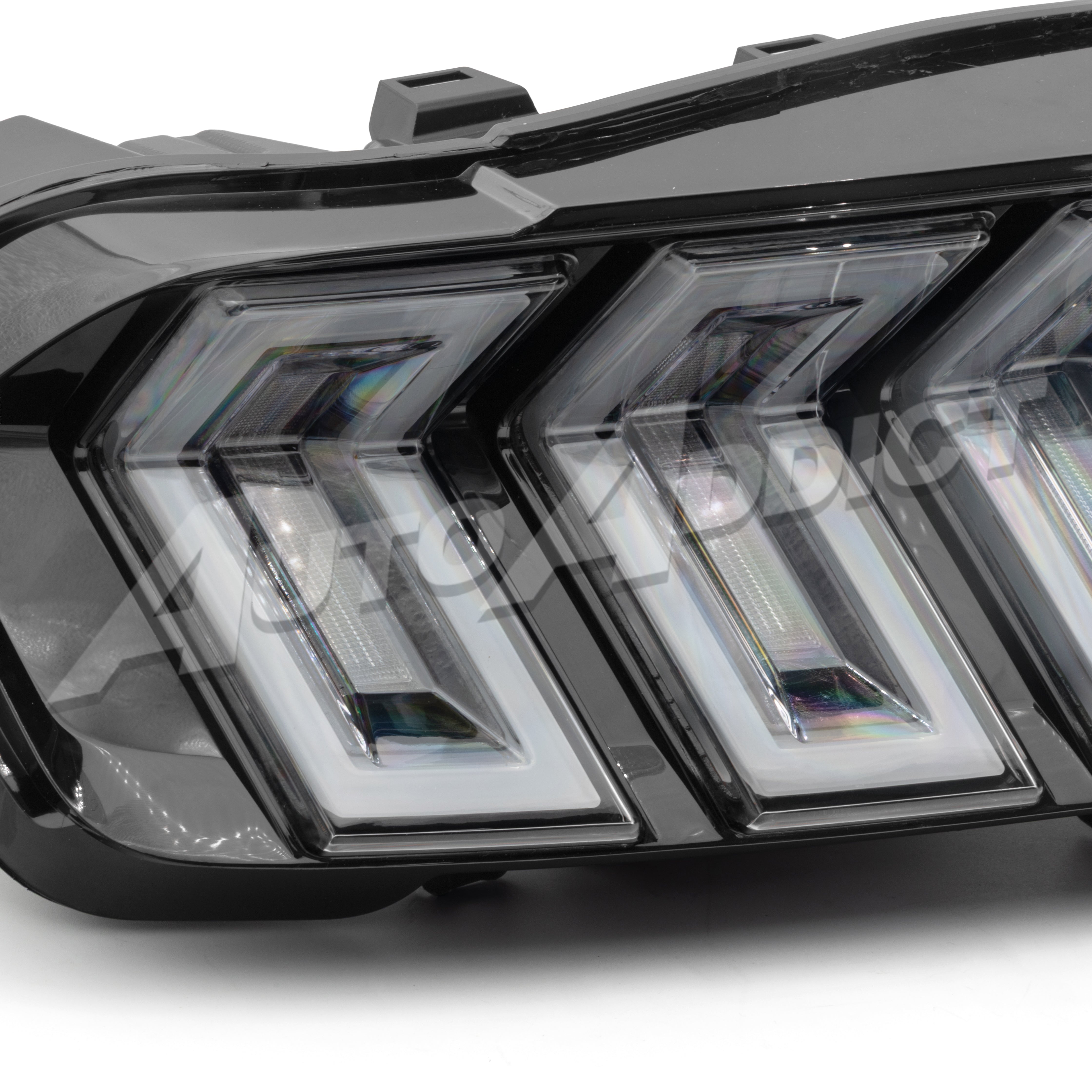 Premium Mustang S550 LED taillight upgrade by Auto Addict USA Heritage-X RGB series