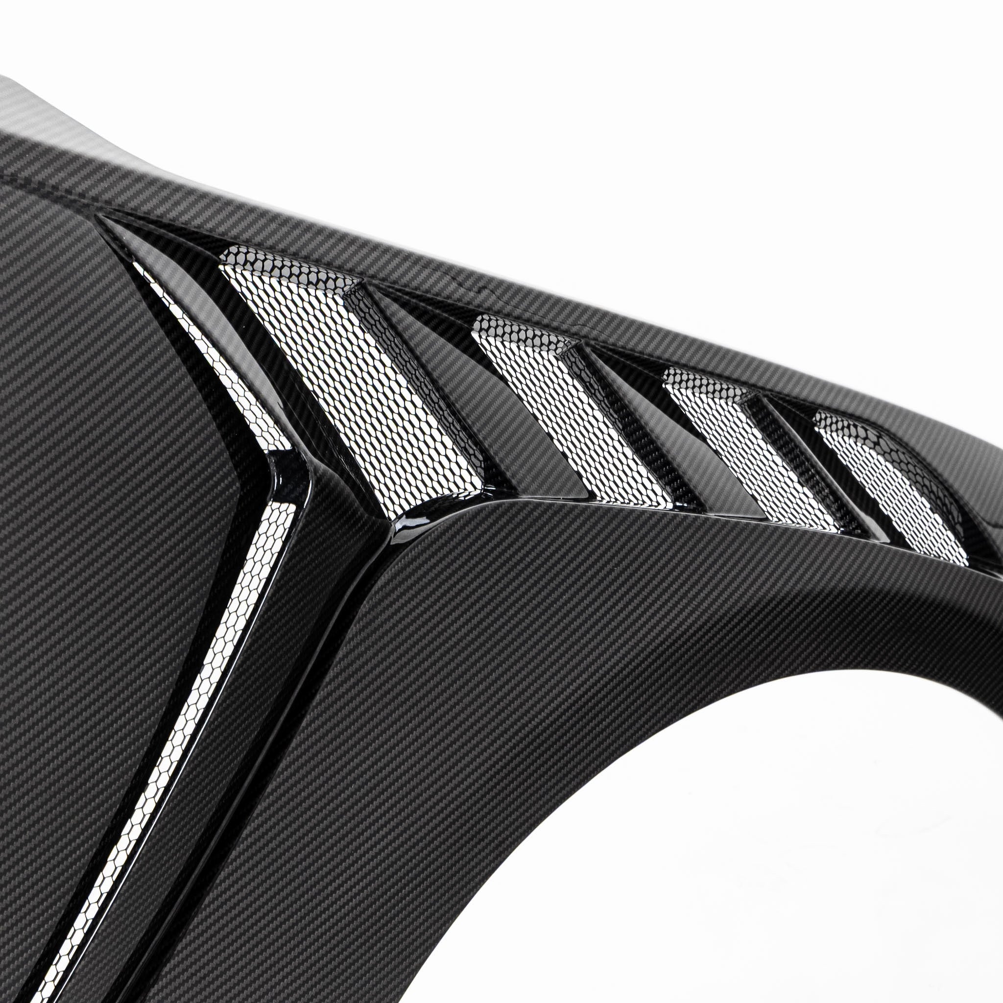 S650 Mustang EcoBoost GT Type-GTD dry carbon fiber CNC mold front fenders with gloss finish