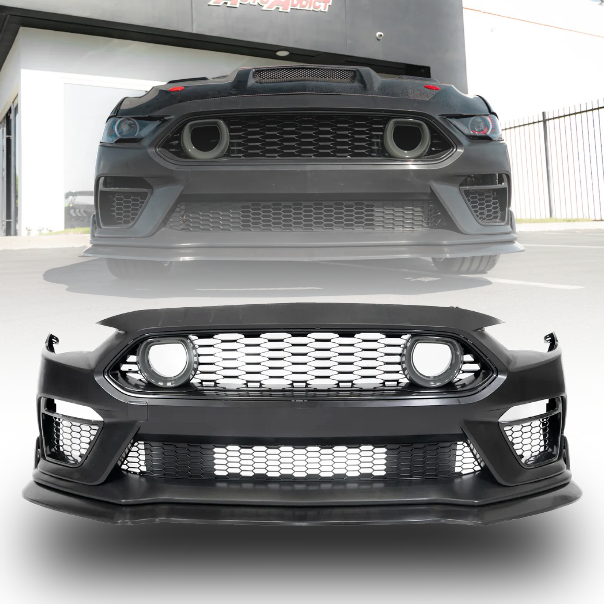 2015-2023 Ford Mustang Mach 1 Conversion Front Bumper Kit 2015-2023 Ford Mustang Mach 1 Conversion Front Bumper Kit