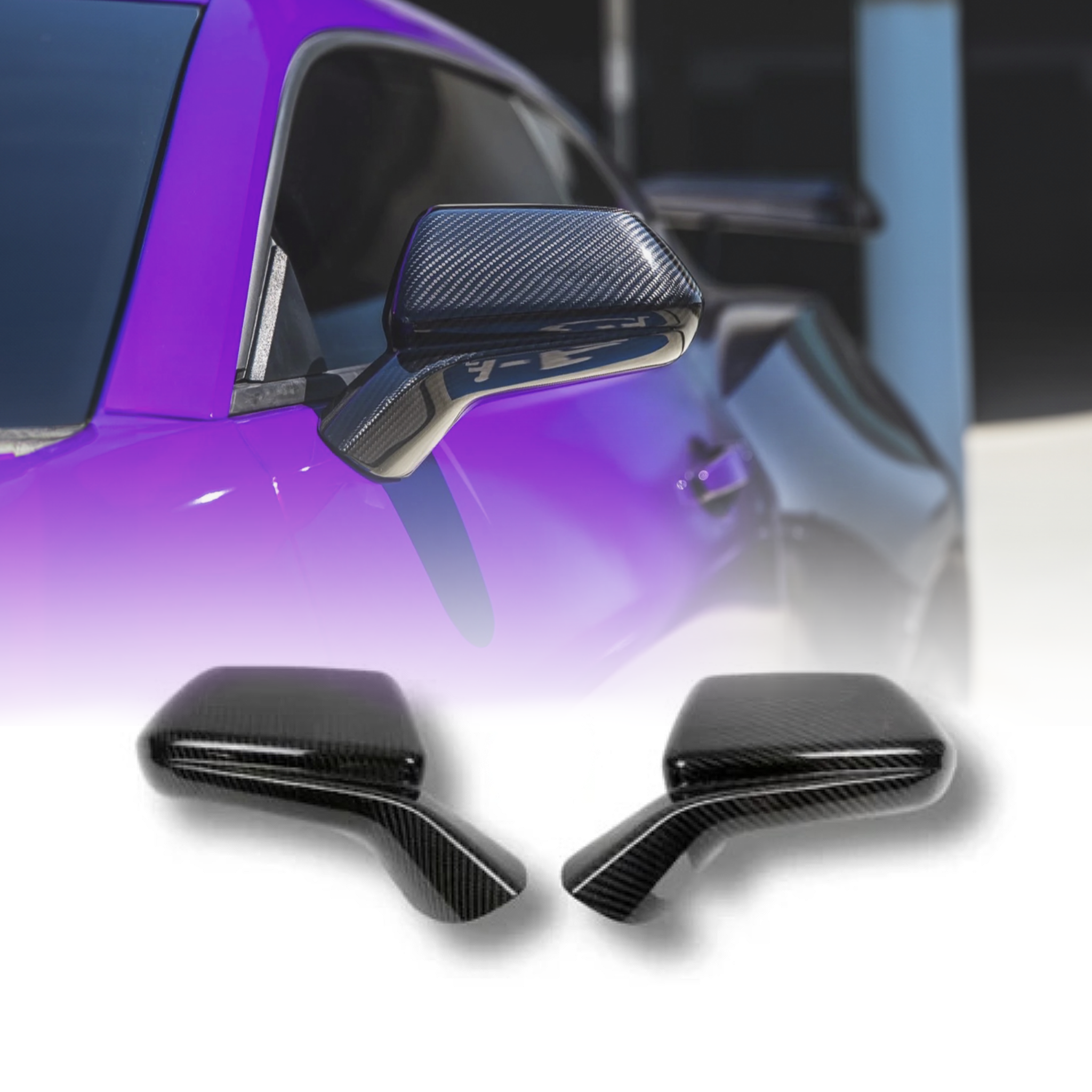 Tapas de espejos de fibra de carbono para Chevy Camaro 2016-2024