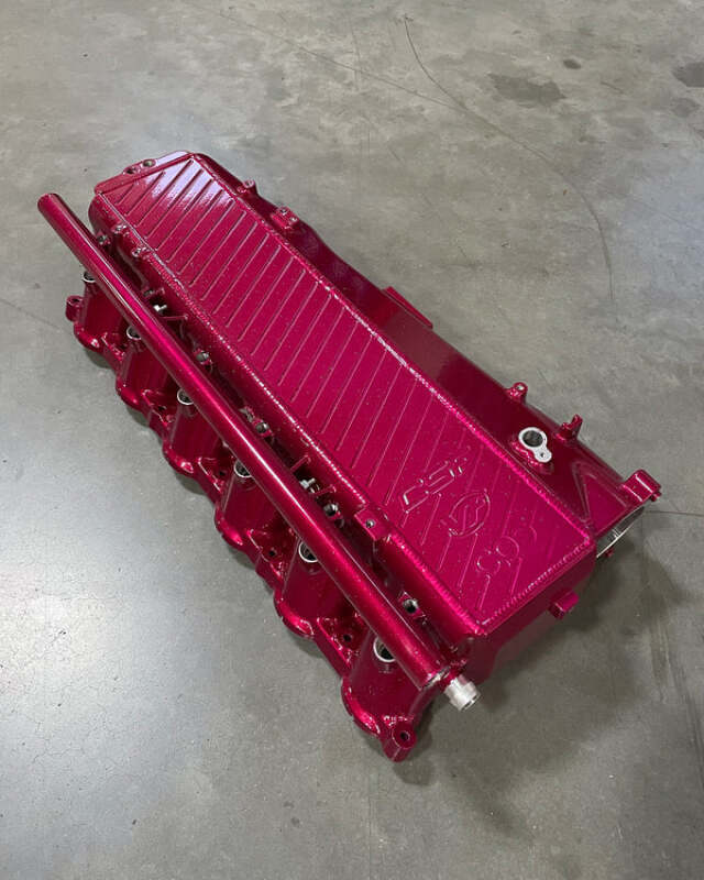 CSF BMW Gen 1 B58 Charge-Air-Cooler Manifold - Rasberry Sparkle