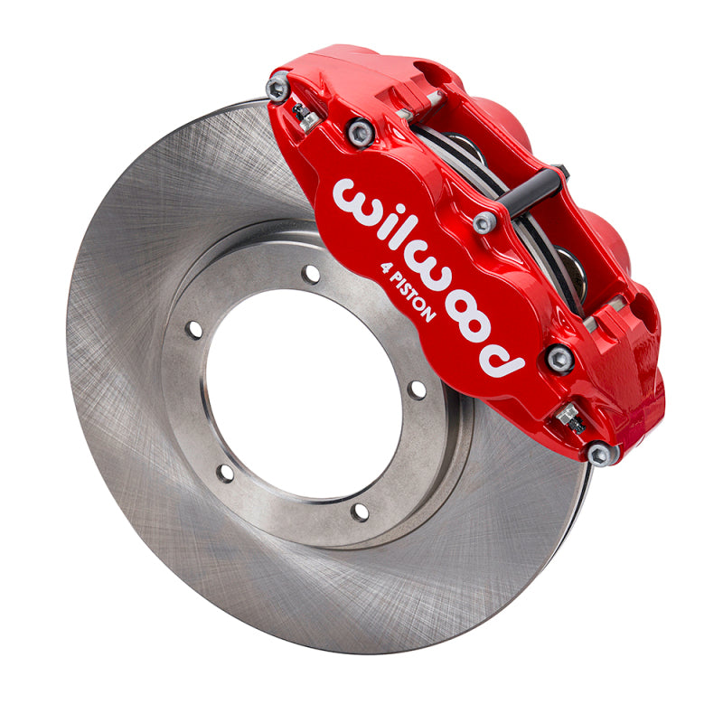 Wilwood kit front FNSL4R PORS 911 1984- 89 3.5" MT 11.10X.95 rotor red W/LINES