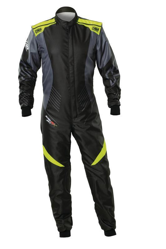 OMP KS-2X ART SUIT FIA 8877-2022 BLACK / FLUO YELLOW SZ 60