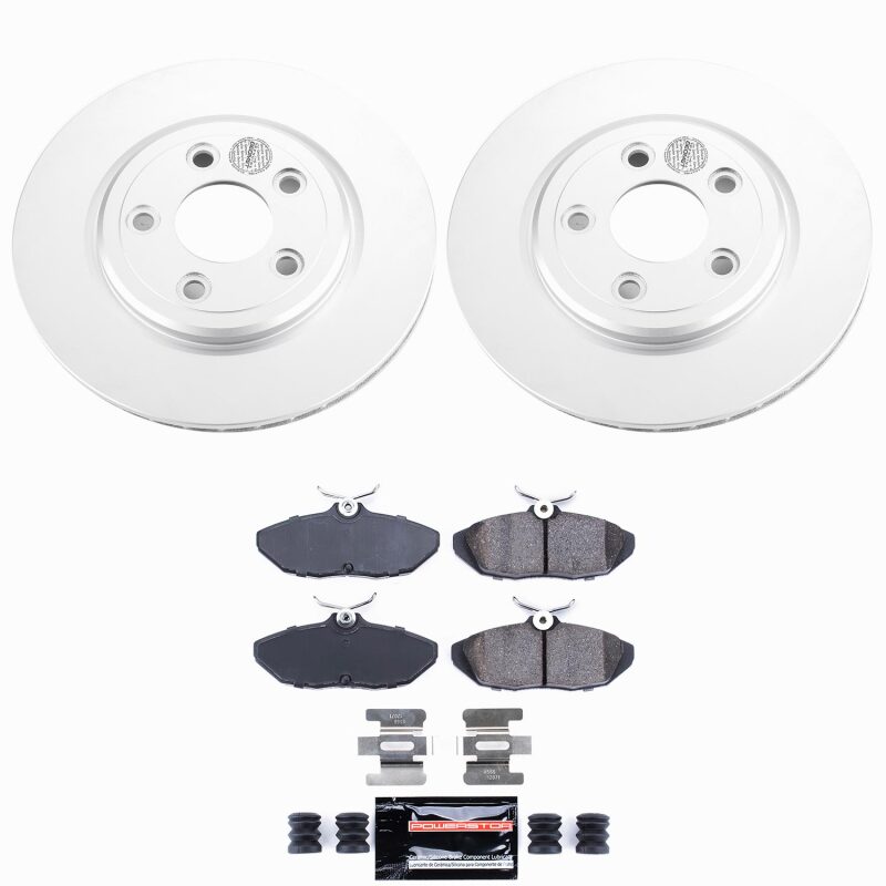 Power Stop 00-02 Jaguar S-Type Rear Z23 Coated Brake Kit