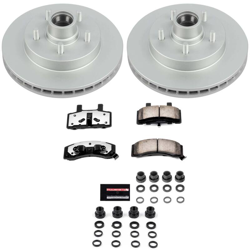Power Stop 98-00 Chevrolet TahOE Front Z36 Coated Truck & Tow Brake Kit