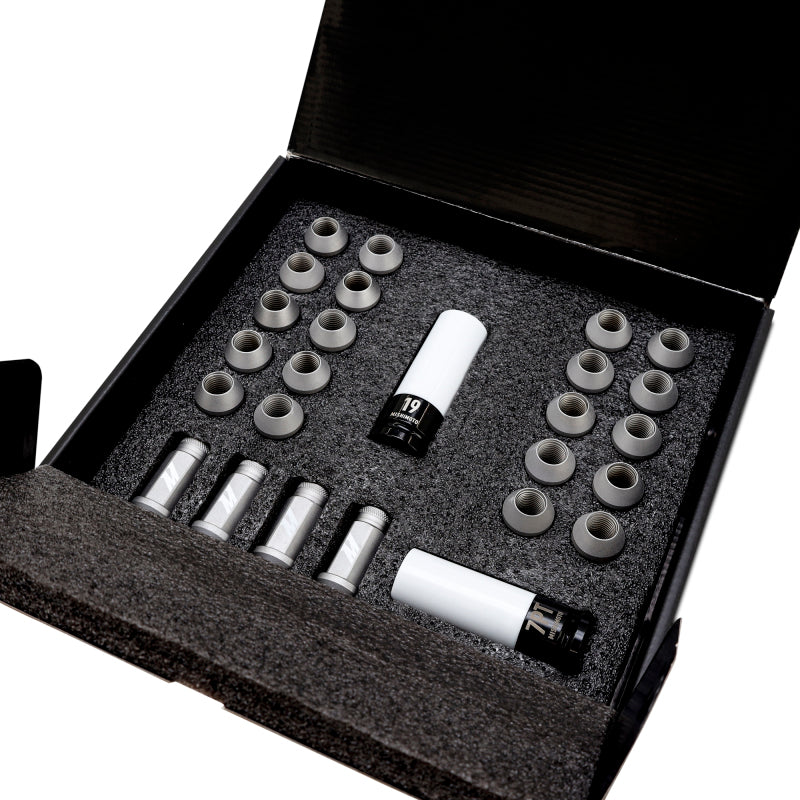 Mishimoto Steel Locking Lug Nuts M14x1.5 24pc Set Black