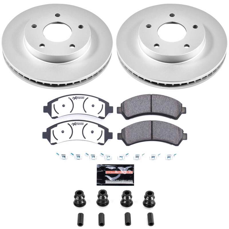 Power Stop 97-05 Chevrolet Blazer Front Z36 Coated Truck & Tow Brake Kit
