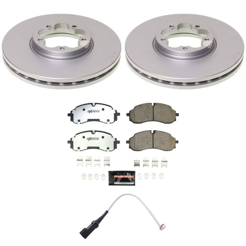 Power Stop 22-24 Ford E-Transit Front Z36 Coated Truck & Tow Brake Kit