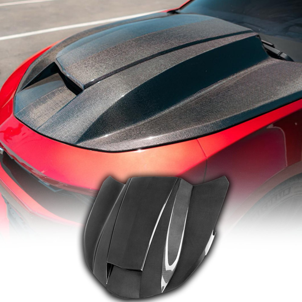 Capó de fibra de carbono de doble cara tipo Copo para Chevy Camaro 2016-2024