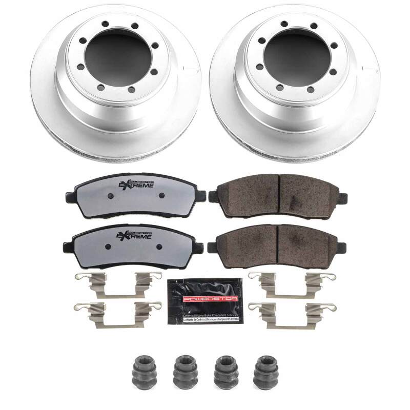 Power Stop 99-04 Ford F-350 Super Duty Rear Z36 Coated Truck & Tow Brake Kit