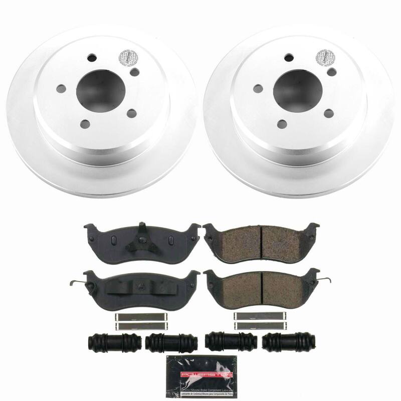 Power Stop 96-02 Ford Crown Victoria Rear Z23 Coated Brake Kit