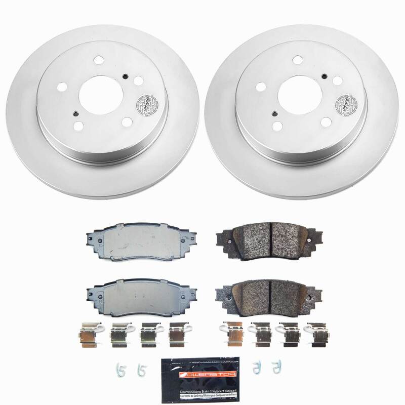 Power Stop 24-26 Toyota Corolla Cross Rear Z23 Coated Brake Kit