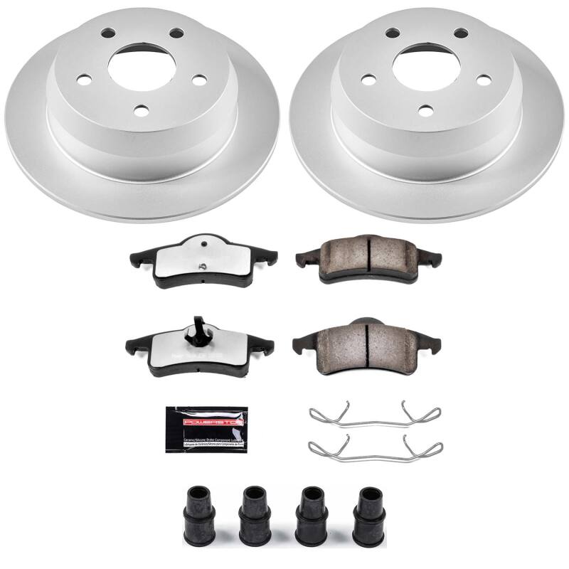 Power Stop 99-04 Jeep Grand Cherokee Rear Z36 Coated Truck & Tow Brake Kit