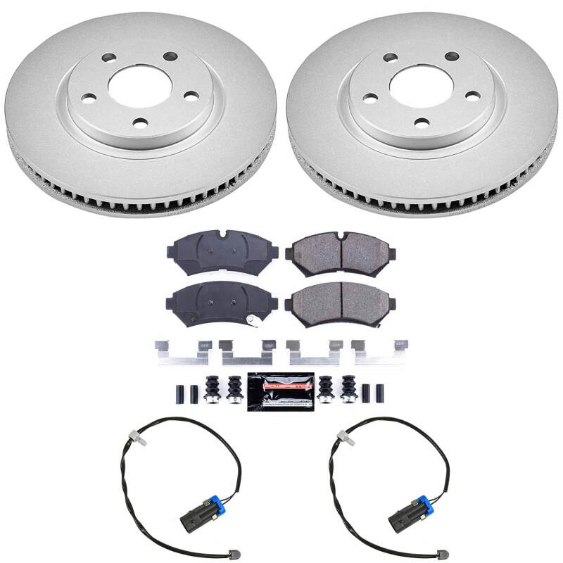 Power Stop 98-02 Cadillac Seville Front Z23 Coated Brake Kit