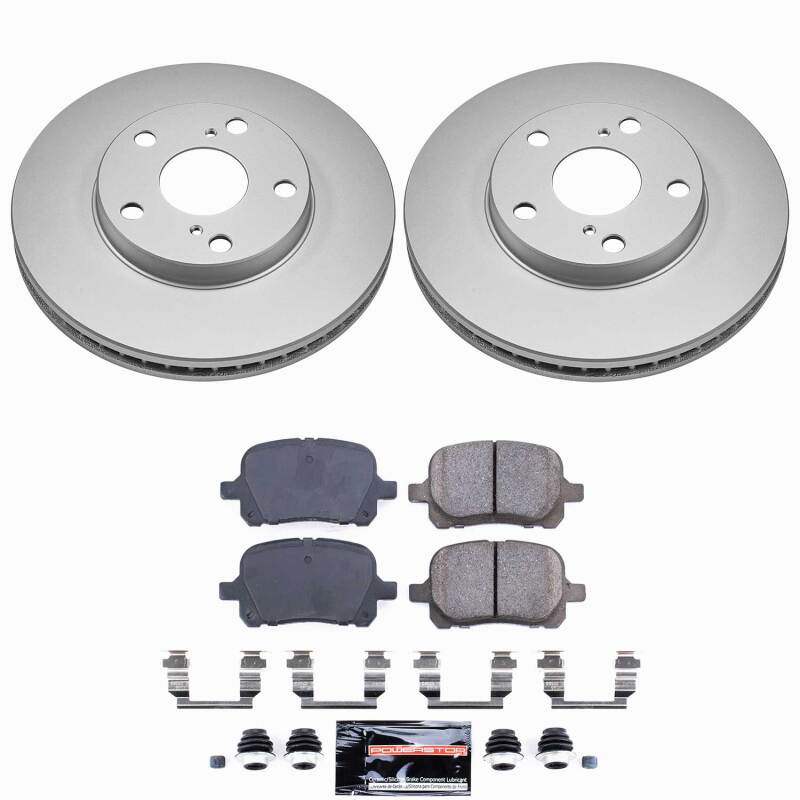 Power Stop 97-01 Lexus ES300 Front Z23 Coated Brake Kit
