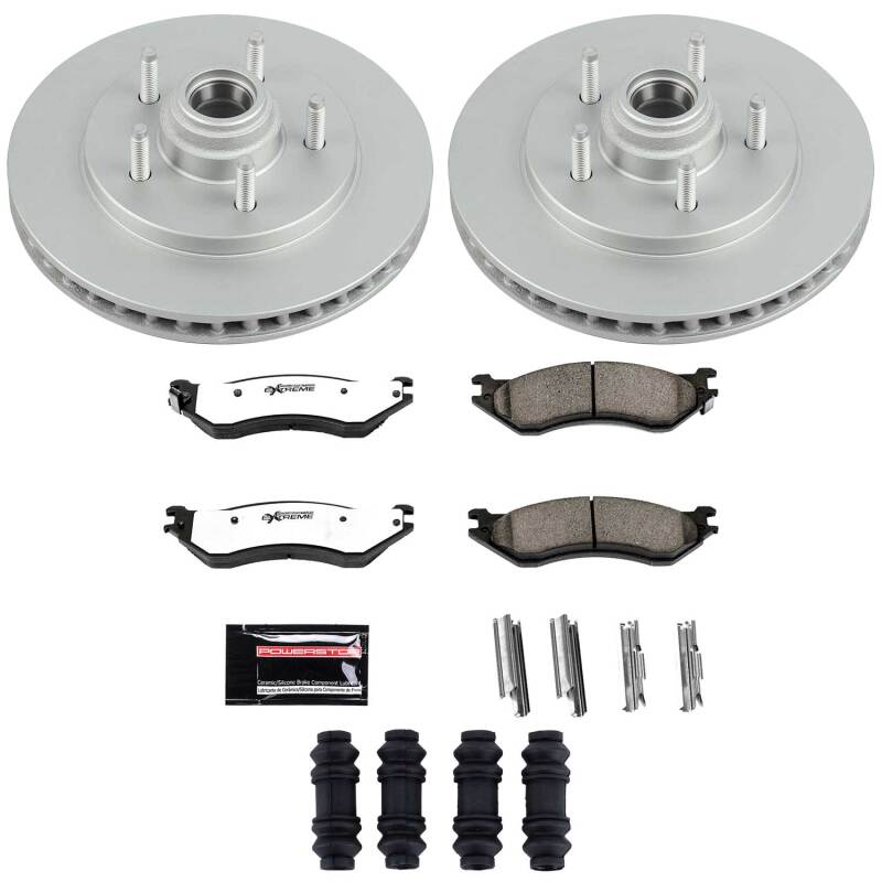 Power Stop 00-02 Ford Expedition Front Z36 Coated Truck & Tow Brake Kit