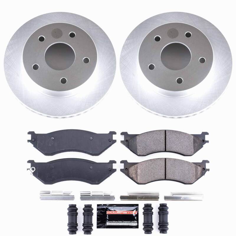 Power Stop 00-01 Dodge Ram 1500 Front Z23 Coated Brake Kit
