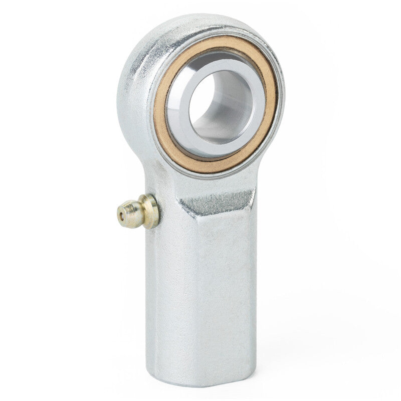 QA1 V Series 3-Pc Rod End - Female/Right Hand - 8mm Bore x M8x1.25 w/Zerk - Carbon Steel