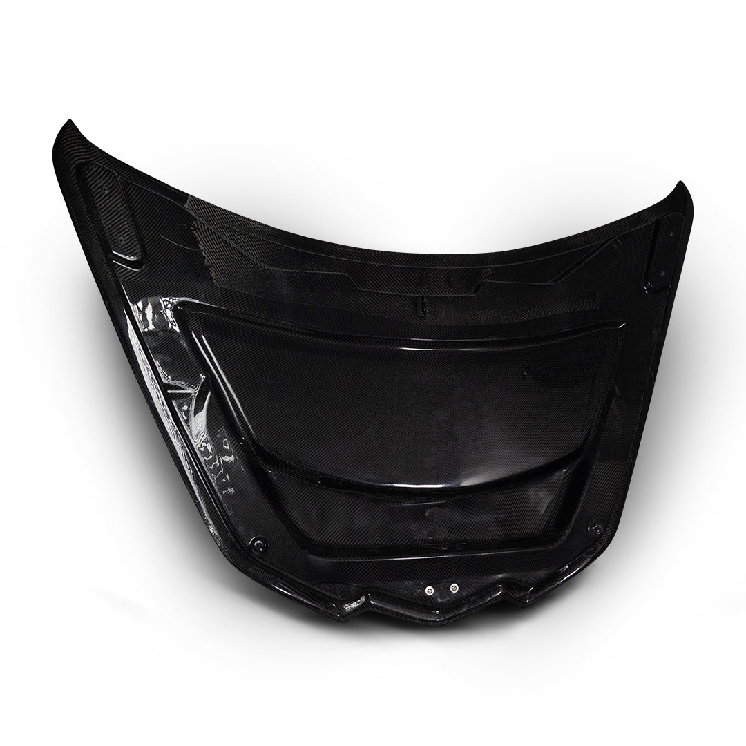 2020-2025 Corvette C8 Type-ZR1 Double Sided Carbon Fiber 2pc Hood For Stingray/Z06/E-Ray