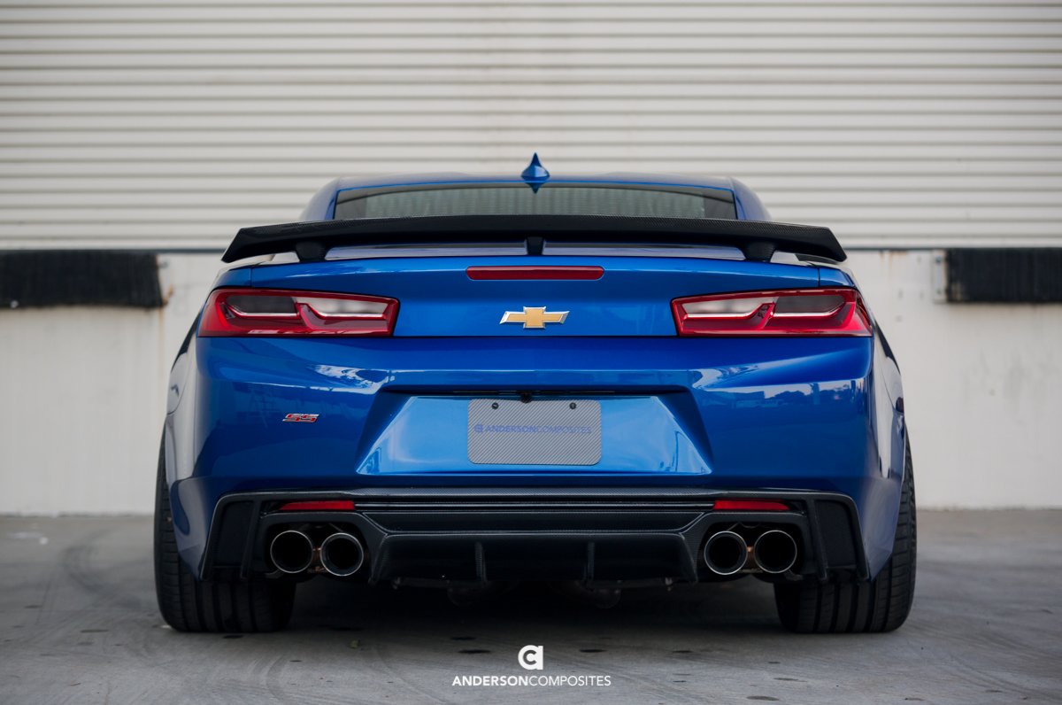 ALERÓN TRASERO DE FIBRA DE CARBONO ESTILO CAMARO ZL1 2016-2024