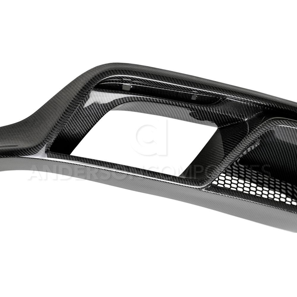 2015-2017 FORD MUSTANG GT350 STYLE CARBON FIBER REAR DIFFUSER
