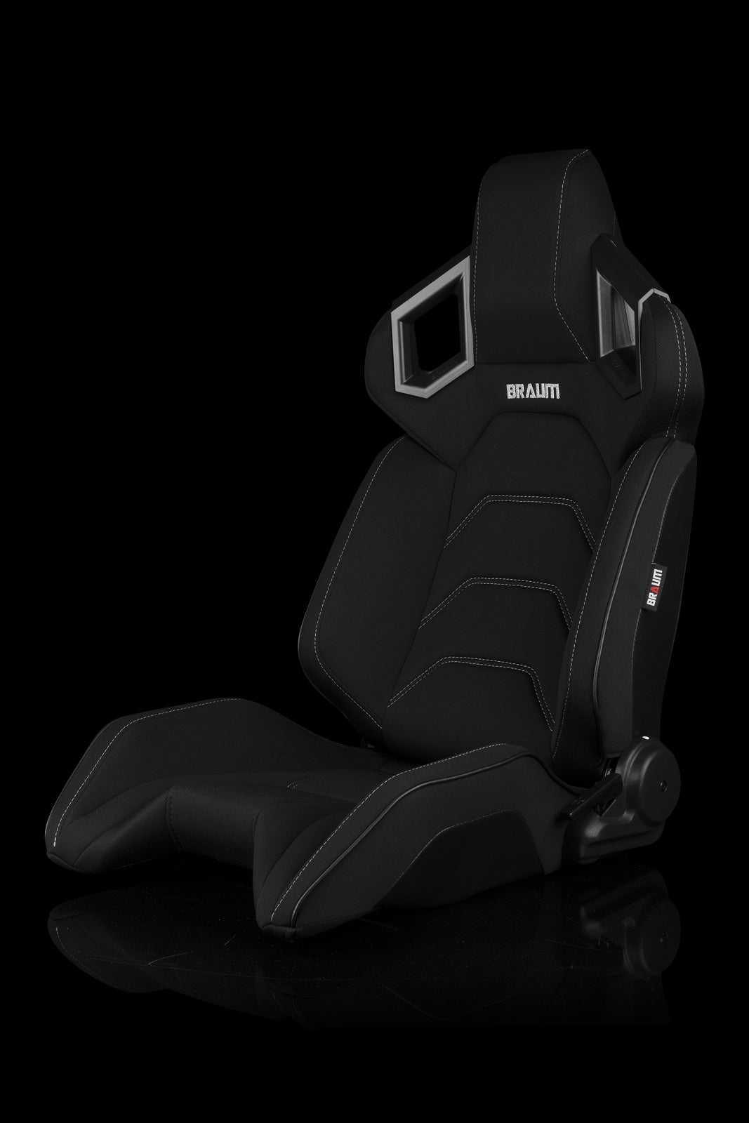 ASIENTOS DE CARRERAS UNIVERSALES BRAUM SERIE ALPHA-X (TELA NEGRA) – PAR