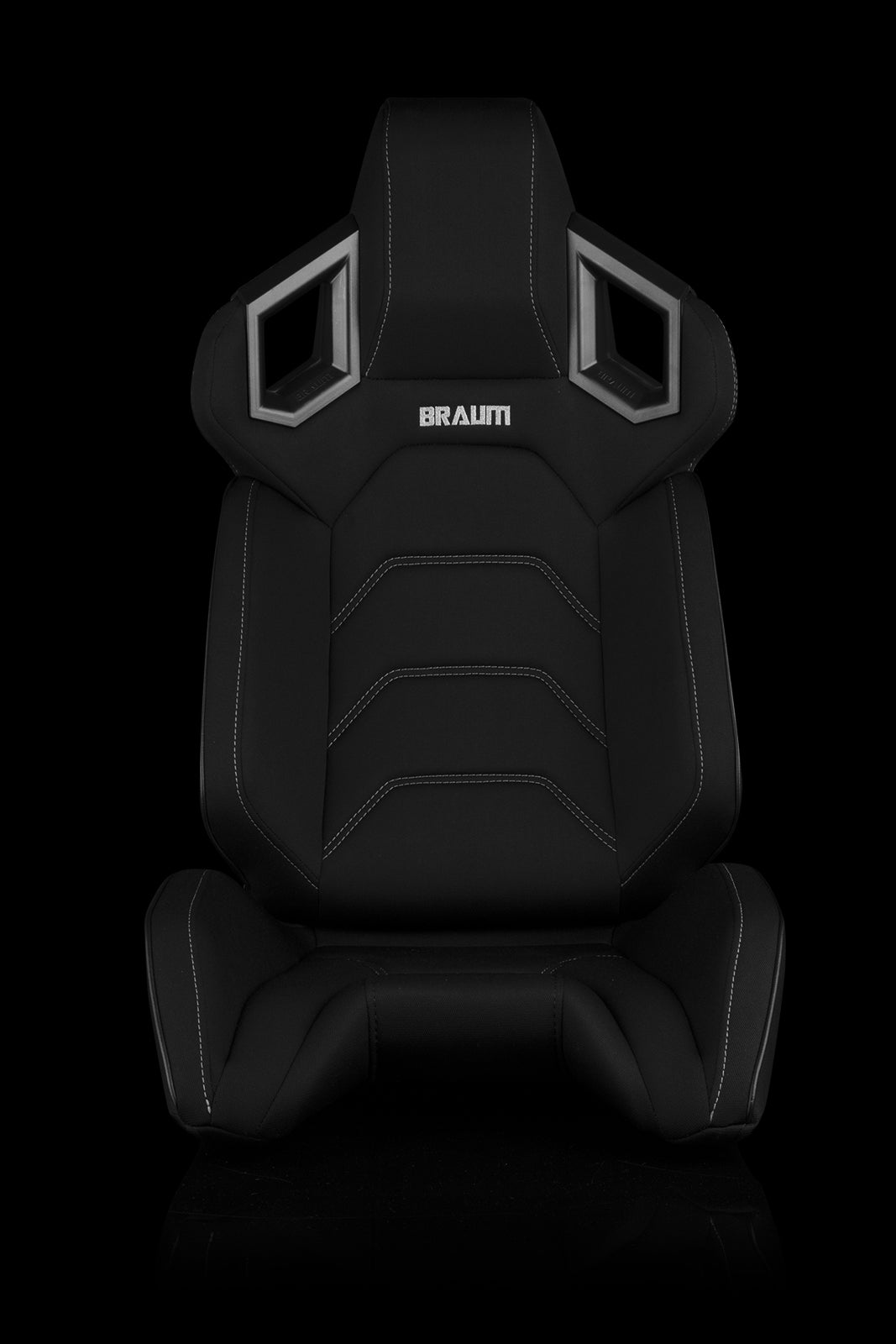 ASIENTOS DE CARRERAS UNIVERSALES BRAUM SERIE ALPHA-X (TELA NEGRA) – PAR