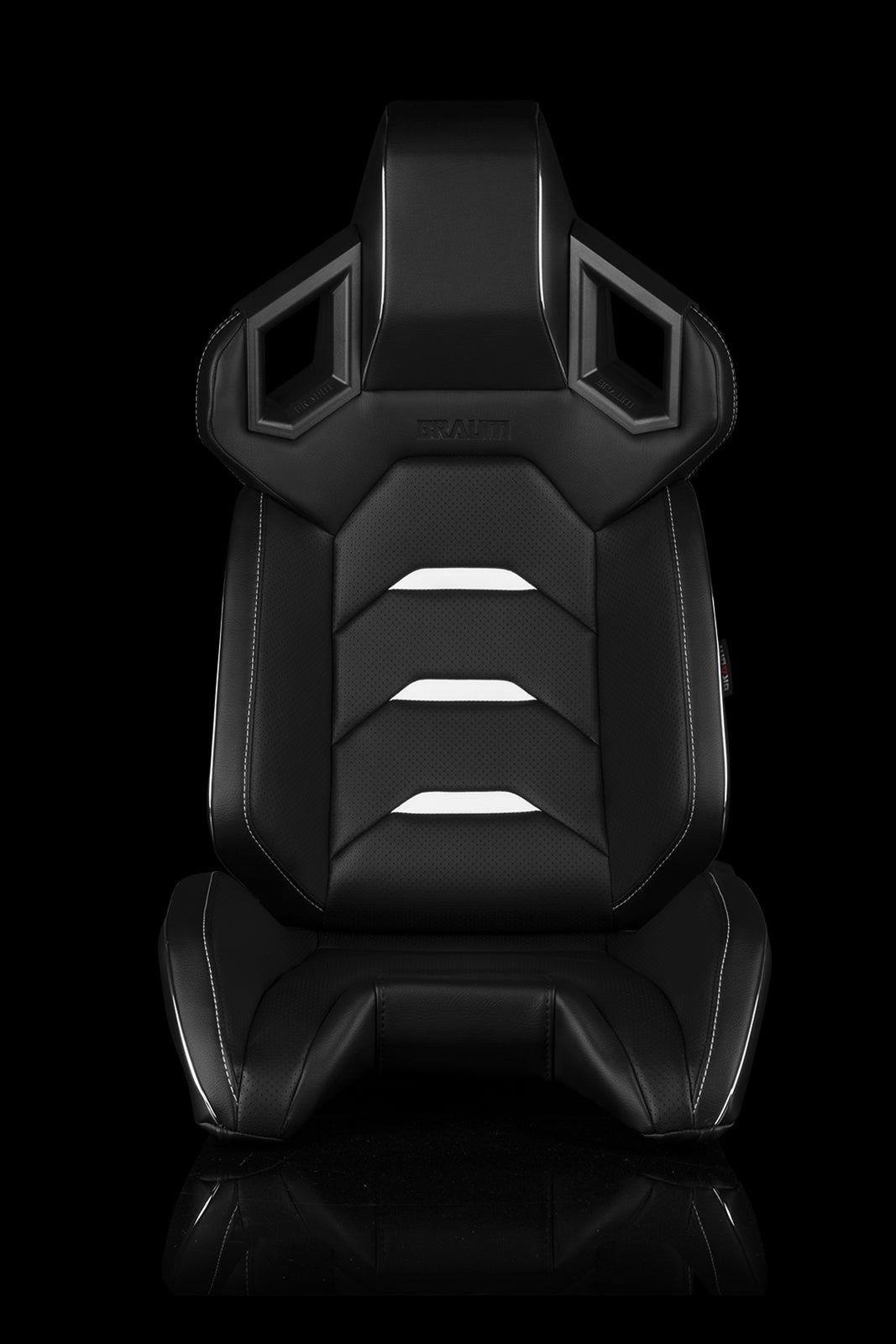 ASIENTOS DE CARRERAS UNIVERSALES BRAUM SERIE ALPHA-X (BLANCO Y NEGRO) – PAR