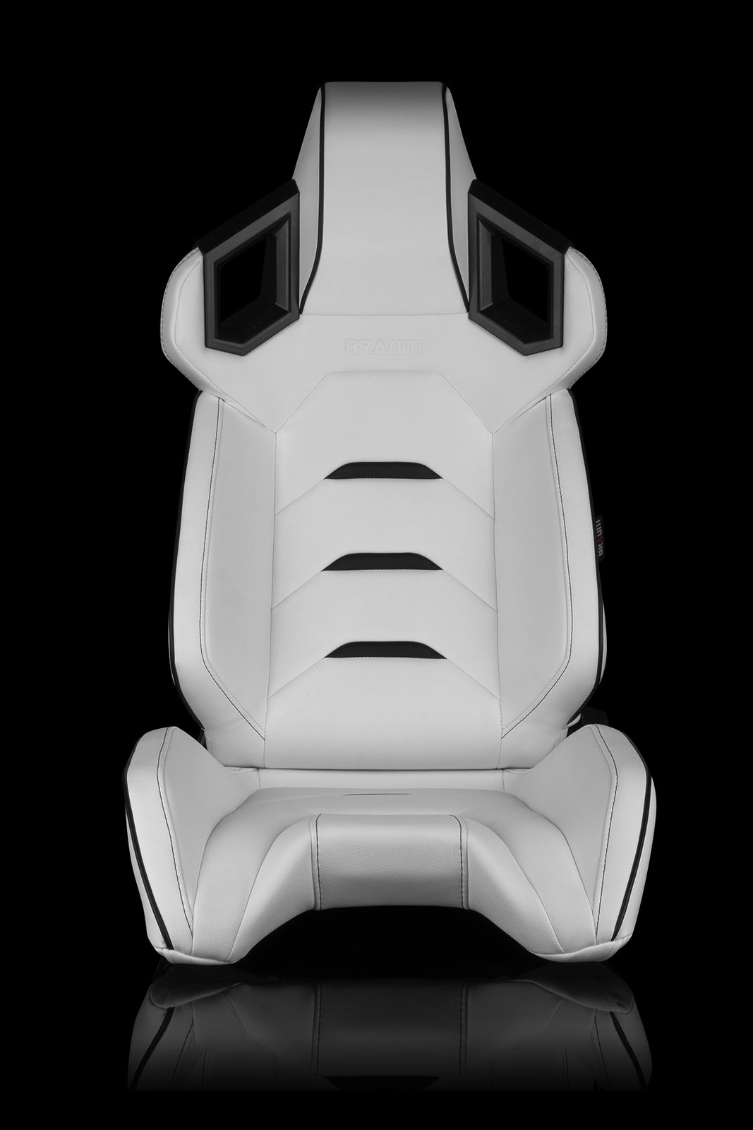 ASIENTOS DE CARRERAS UNIVERSALES BRAUM SERIE ALPHA-X (BLANCO Y NEGRO) – PAR