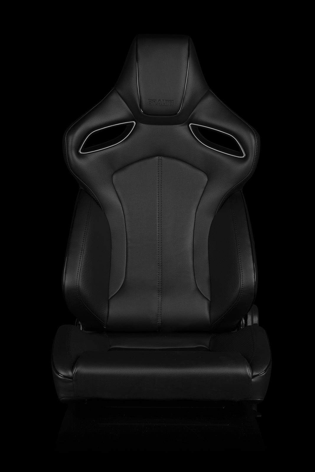 ASIENTOS DE CARRERAS SERIE BRAUM ORUE UNIVERSALES (CUERO SINTÉTICO NEGRO) – PAR