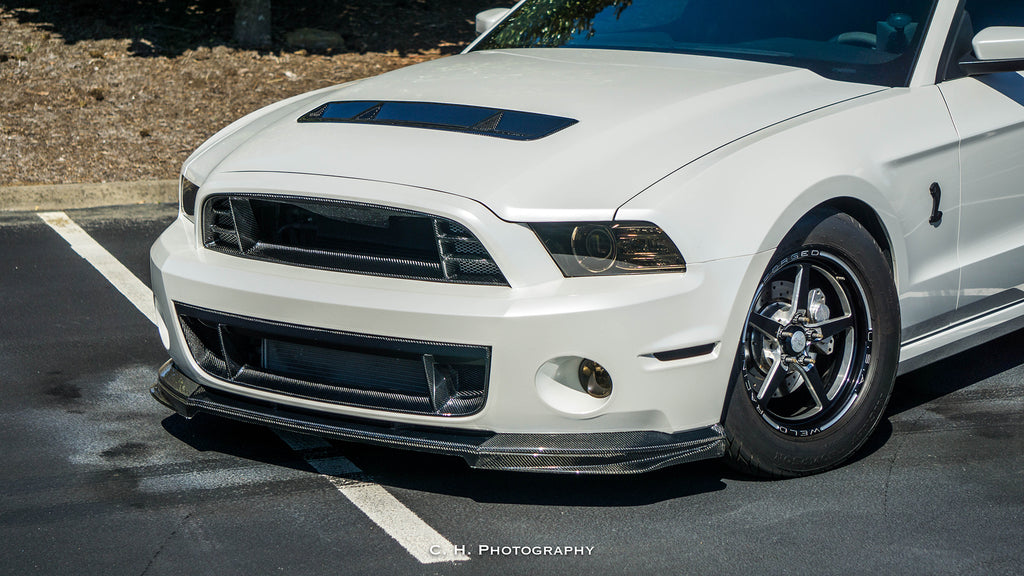 Ventilación de capó de fibra de carbono Shelby GT500 2010-2014