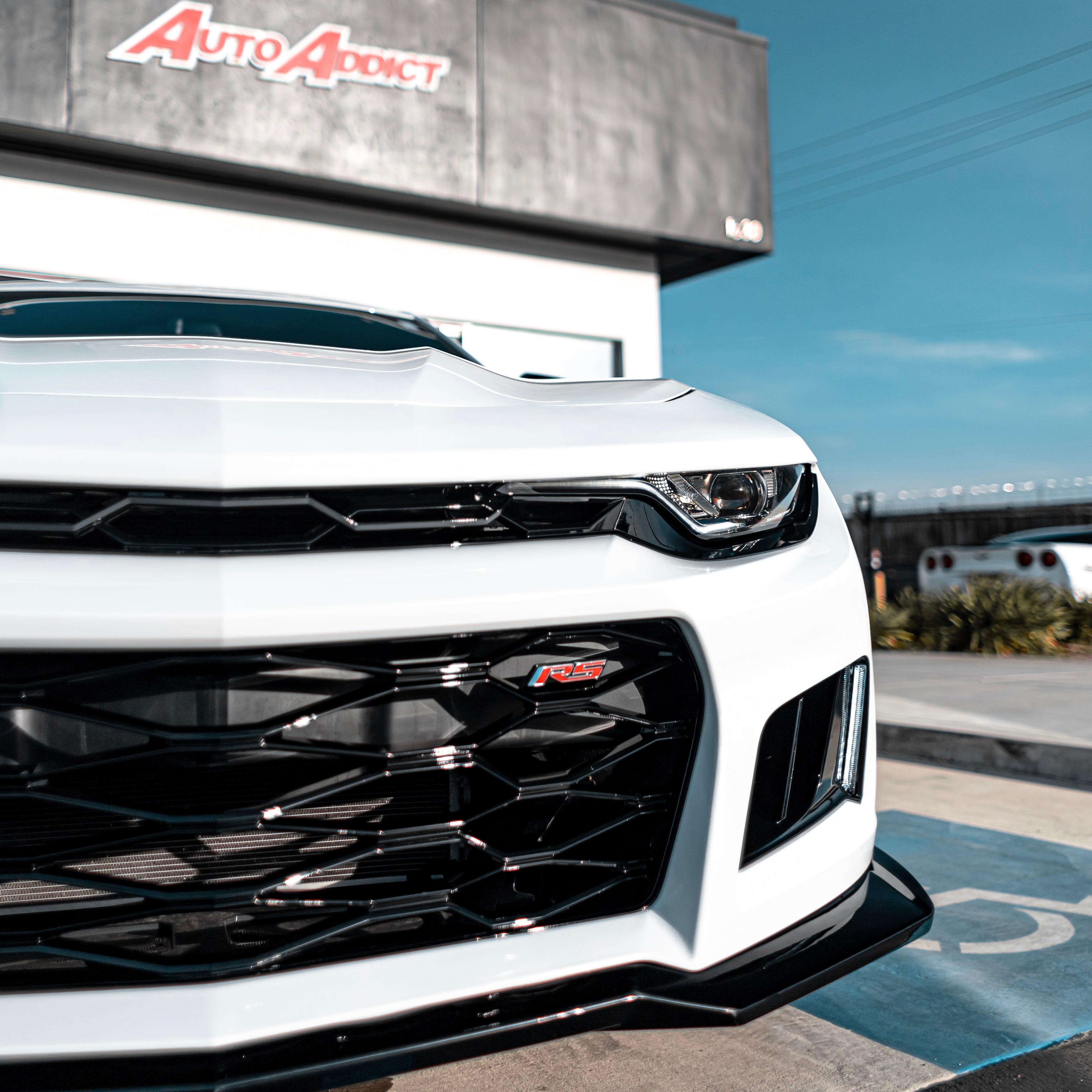 2019-2025 Chevy Camaro ZL1 Front Bumper Conversion 9pcs Full Kit for RS Headlights