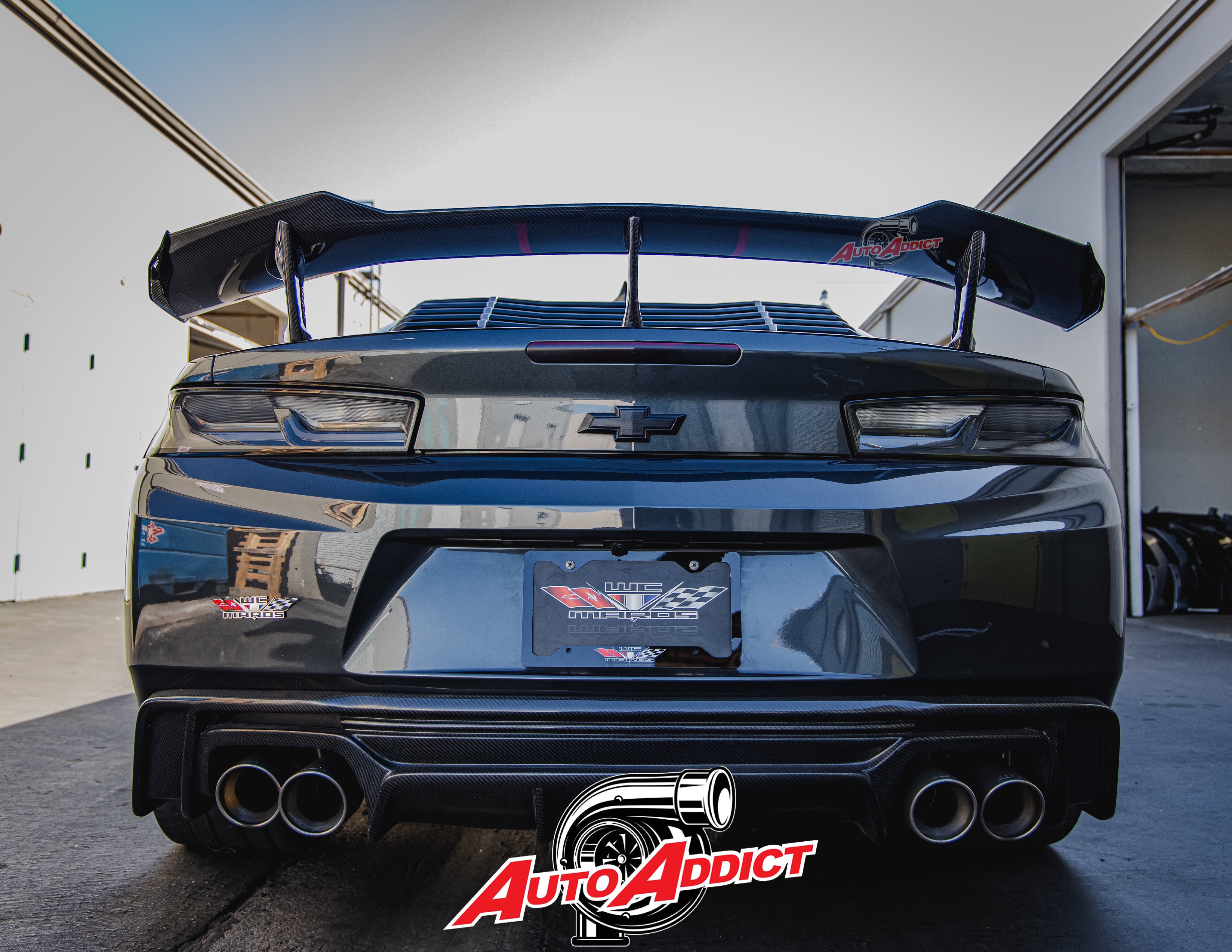 2016-2025 Camaro ZL1 1LE Gloss Carbon Fiber 1pc Rear Spoiler