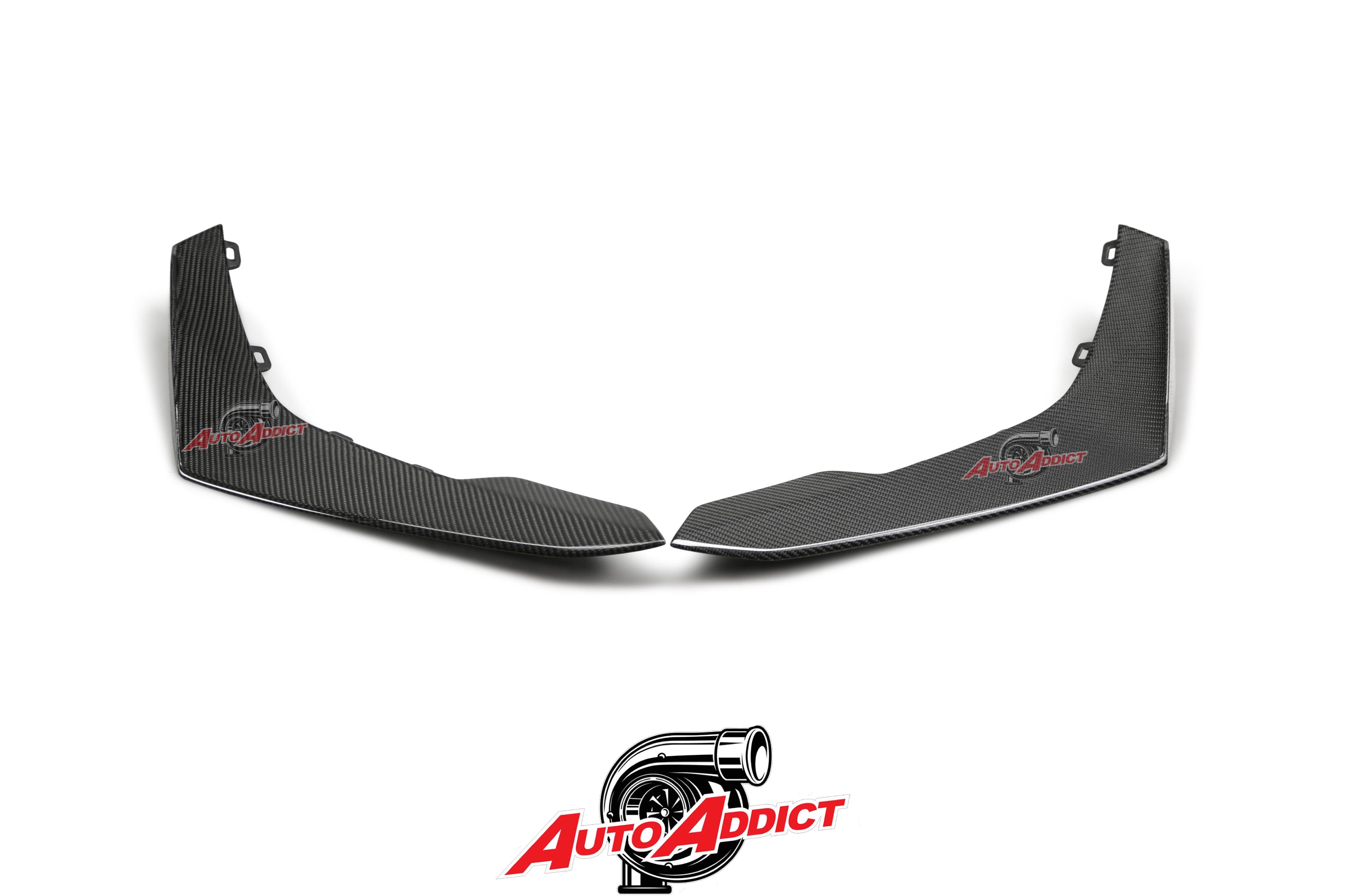 2017-2023 CAMARO ZL1 1LE CARBON FIBER FRONT BUMPER CANARDS (DIVE PLANES)