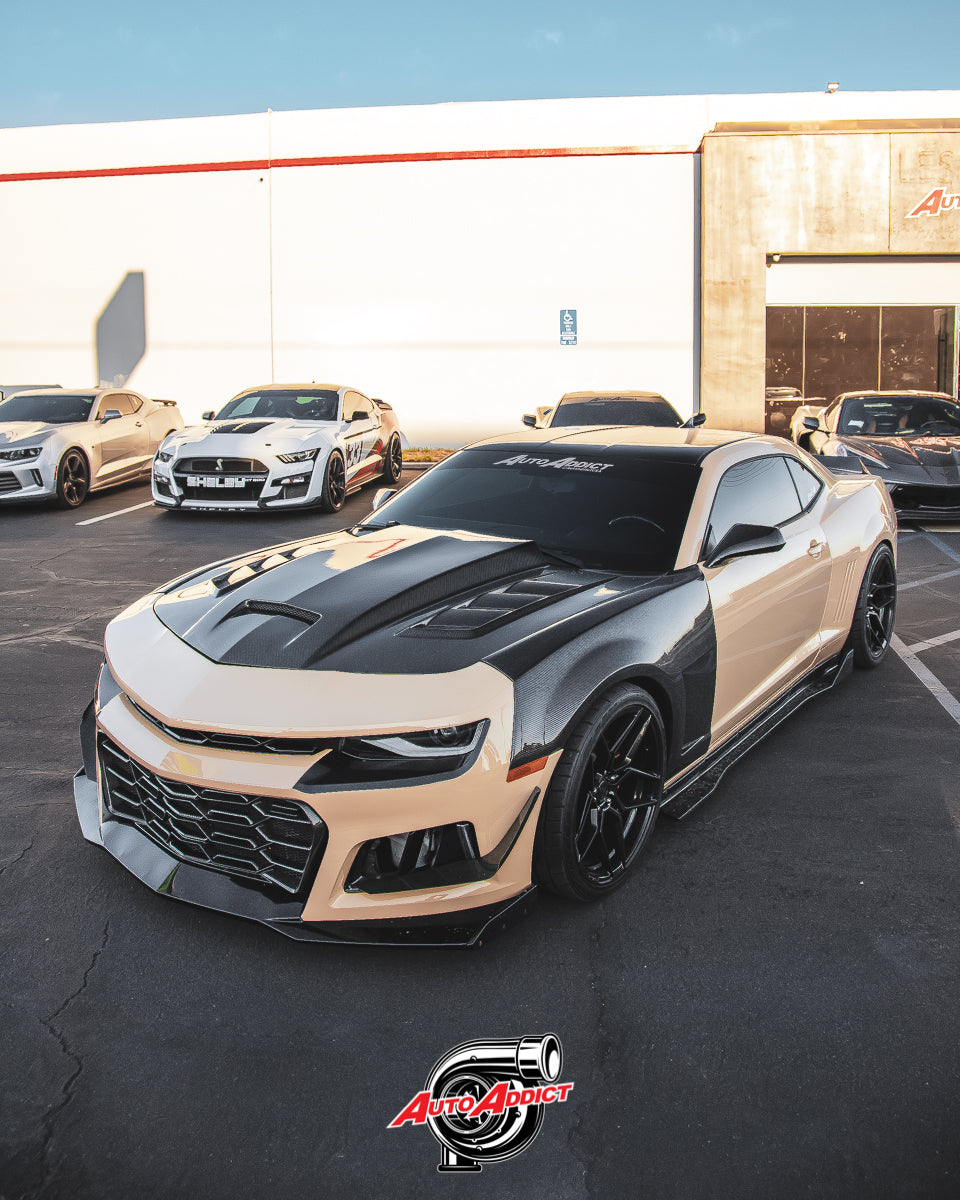 2010-2015 CHEVY CAMARO TERMINATOR GT FULL CARBON FIBER HOOD