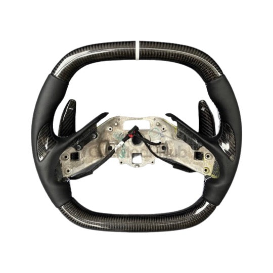 Volante de fibra de carbono personalizado para Chevy Corvette C8 2020-2024