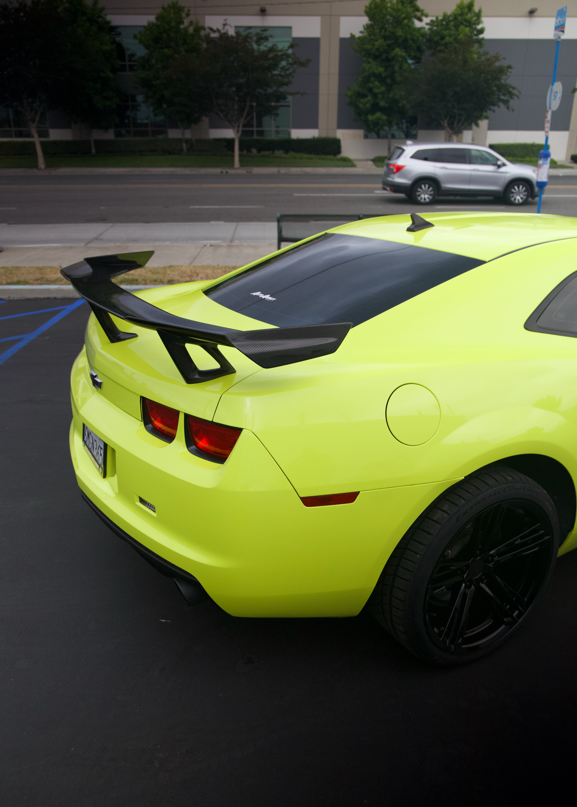 Alerón trasero de fibra de carbono estilo 1 pieza para Chevy Camaro ZL1 1LE 2010-2015