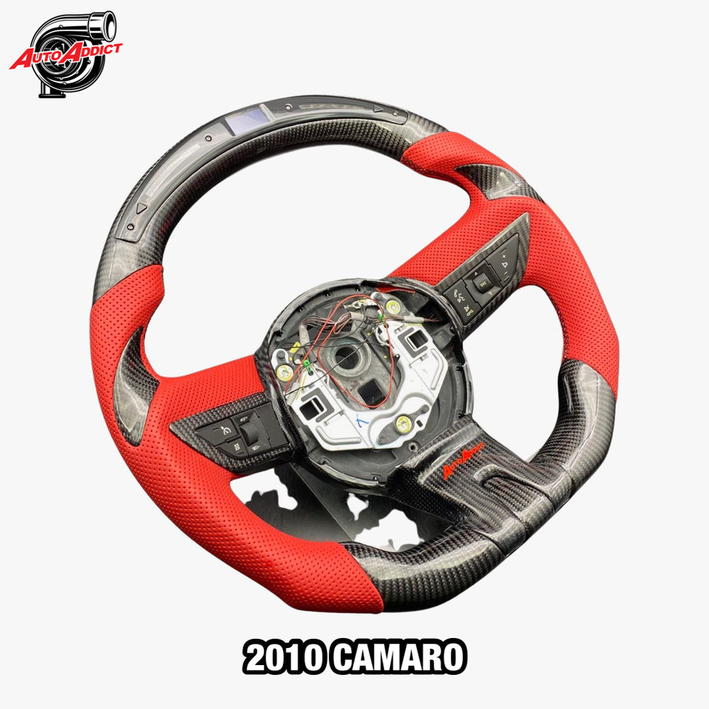 Volante de fibra de carbono personalizado para Chevy Camaro 2010-2011