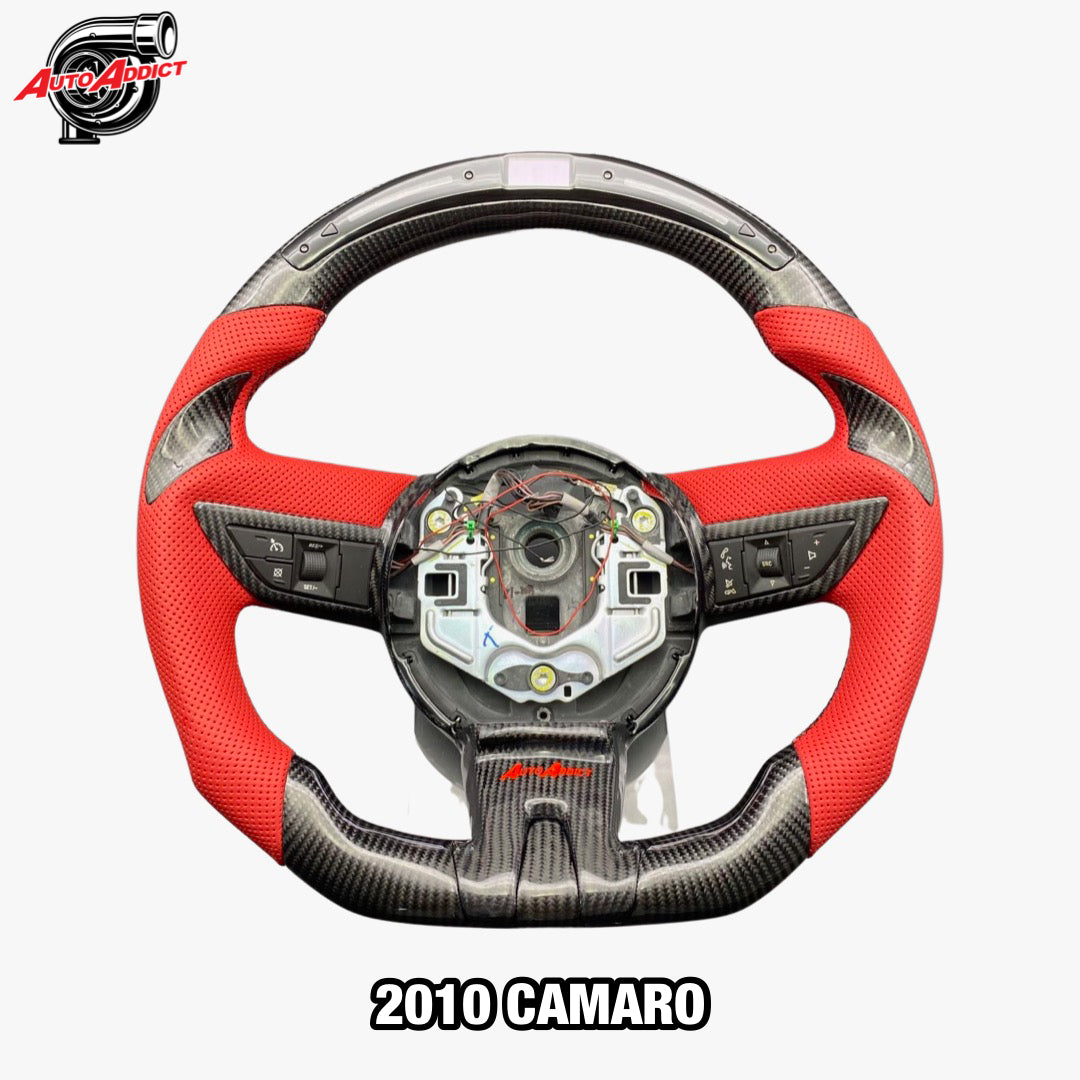 Volante de fibra de carbono personalizado para Chevy Camaro 2012-2015