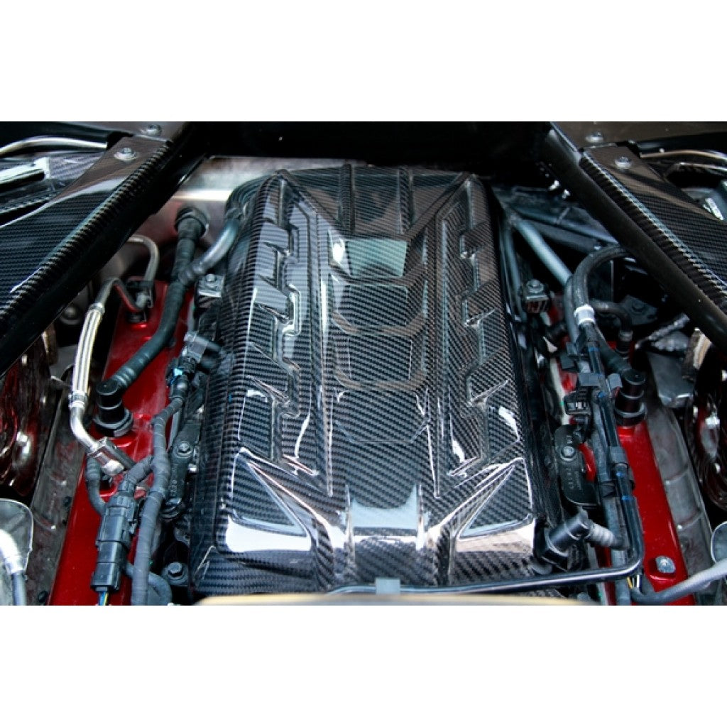 2020-2024 Chevrolet Corvette C8 Carbon Fiber Engine Plenum Cover