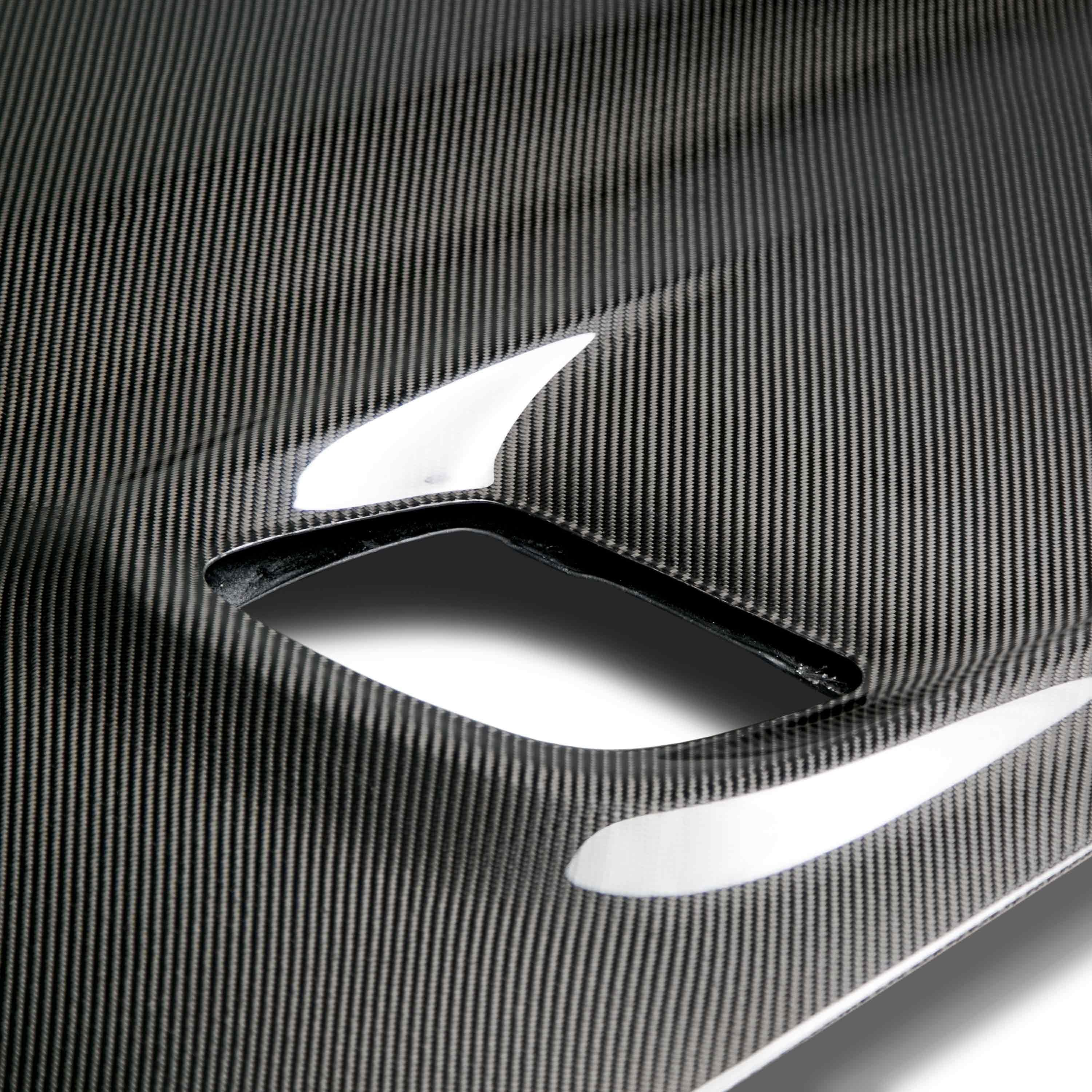2015-2024 Dodge Challenger Hellcat Style Carbon Fiber Hood