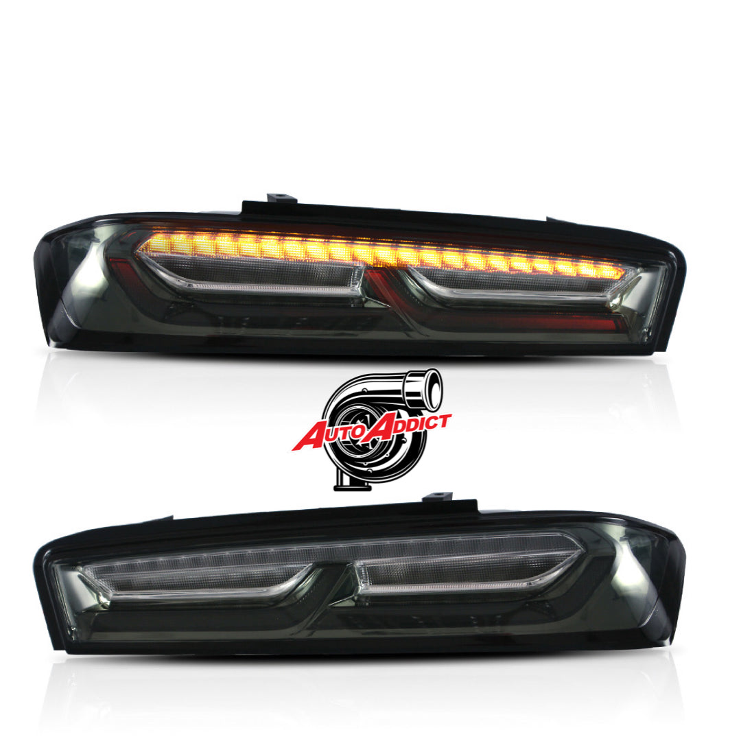 2016-2018 Chevy Camaro Clear Lens LED Tail Lights Sequential Signals
