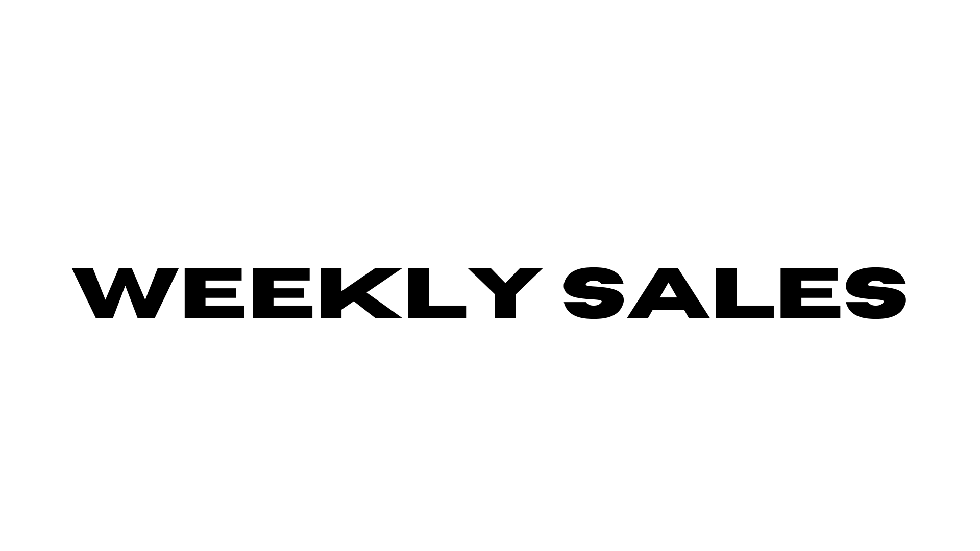 Weekly Sales