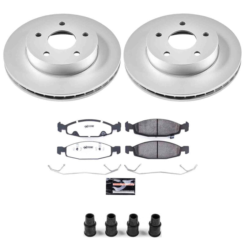 Power Stop 99-02 Jeep Grand Cherokee Front Z26 Coated Brake Kit