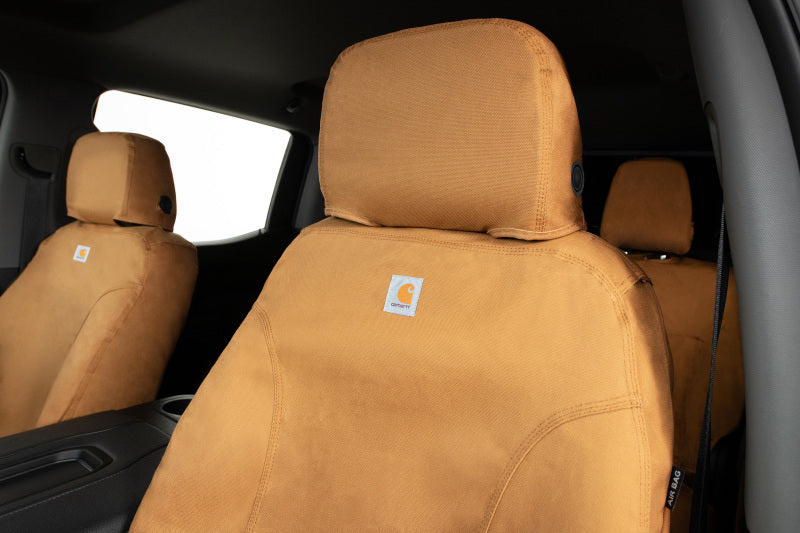 Covercraft 21-24 Ford Bronco Carhartt SeatSaver Custom Second Row Seat Covers - Brown