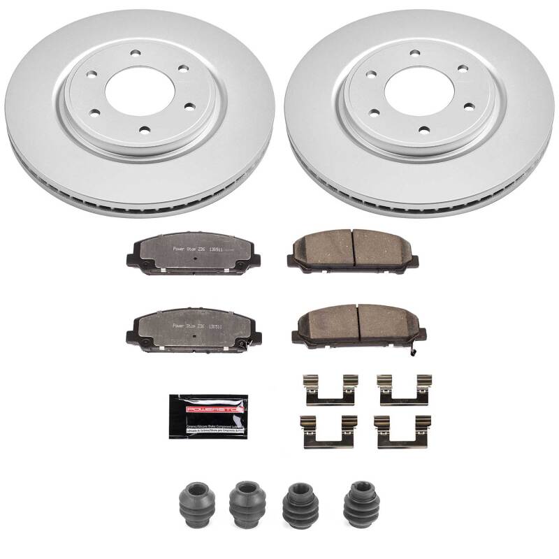Power Stop 08-10 Infiniti QX56 Front Z36 Coated Truck & Tow Brake Kit
